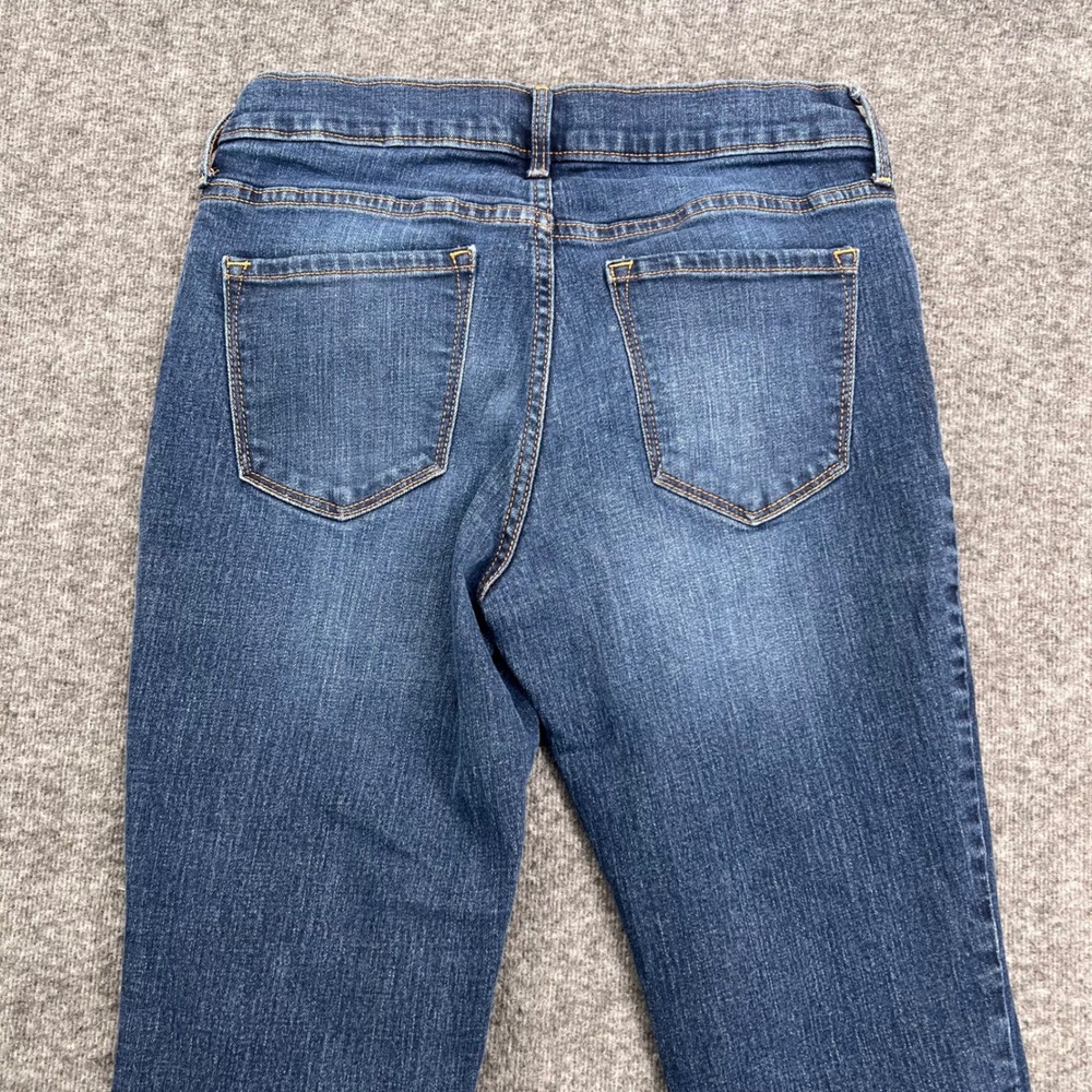 Old Navy Original Straight Jeans Womens 4 Medium Wash Stretch Blue Denim Pants - Picture 6 of 14